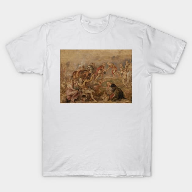 Meeting of King Ferdinand of Hungary and Cardinal-Infante Ferdinand of Spain by Peter Paul Rubens T-Shirt by Classic Art Stall